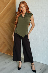 Magic Wide Leg Crop Pants in Brown