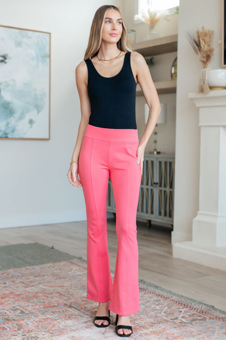 High Rise Flare Leg Pants