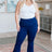 Plus size Navy High Rise Flare Leg Pants