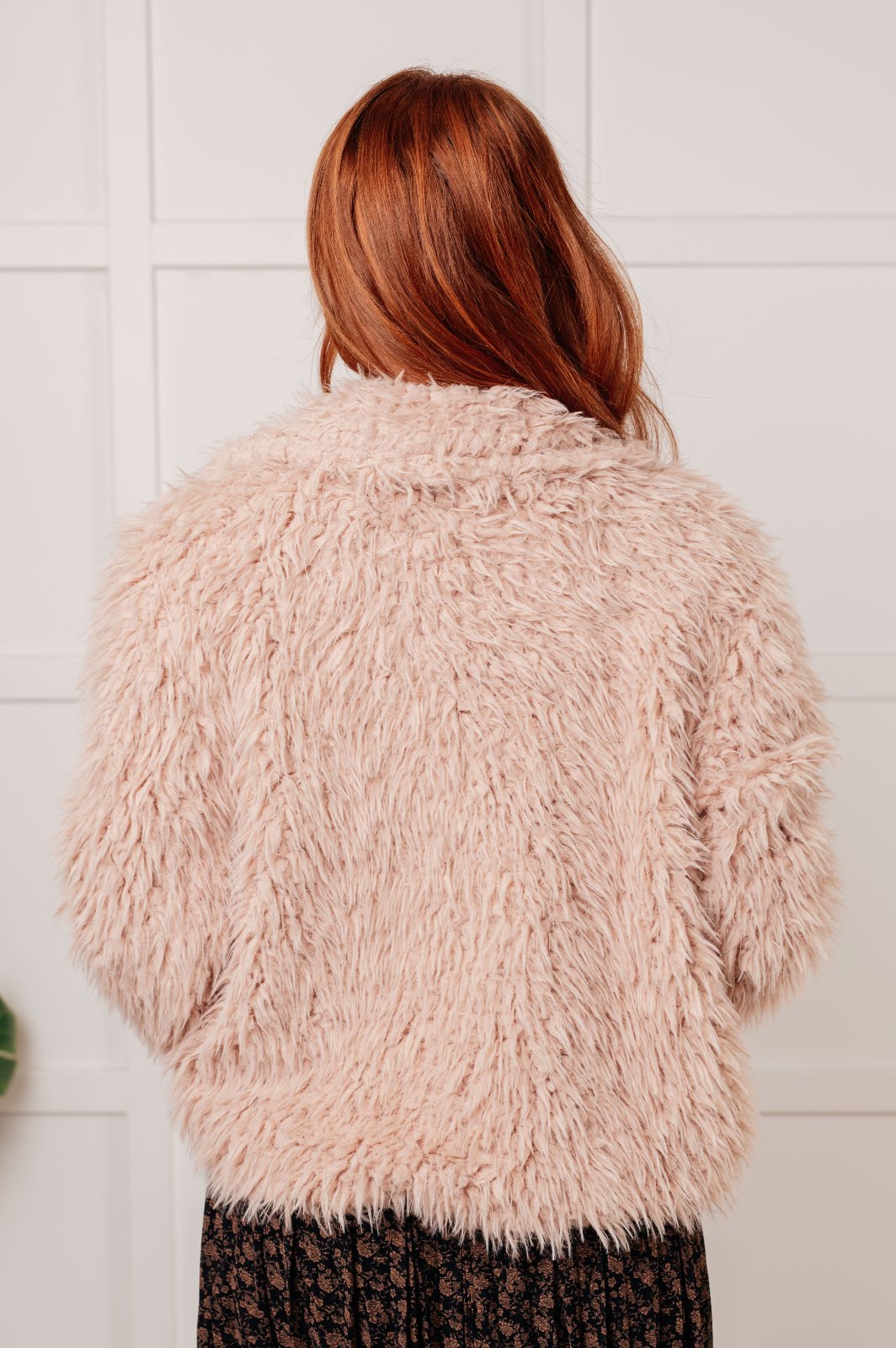 Fuzzy Faux Lamb Fur Coat