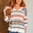 Don't Leave Me Out Striped V-Neck Top