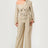 Double Breasted Trench Jumpsuit in Beige