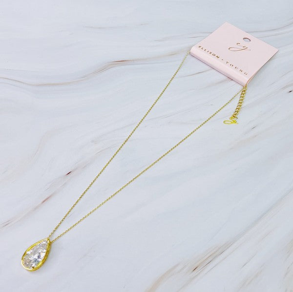 Golden Pear Shine Necklace