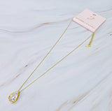 Golden Pear Shine Necklace