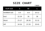 Satin Effect Bandana Top size chart