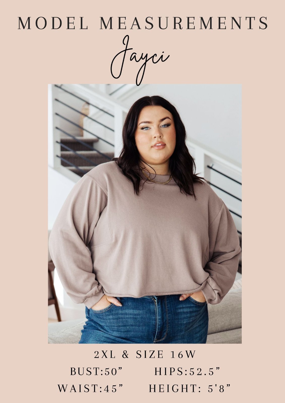 plus size model card