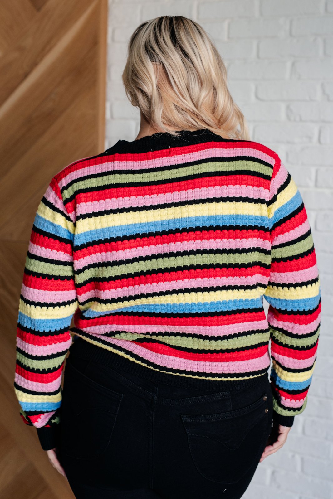 multi color Soft Knit Striped Sweater