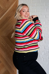 multi color Soft Knit Striped Sweater