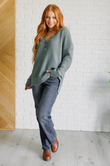 Sage Drop Shoulder Sweater