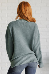 Sage Drop Shoulder Sweater