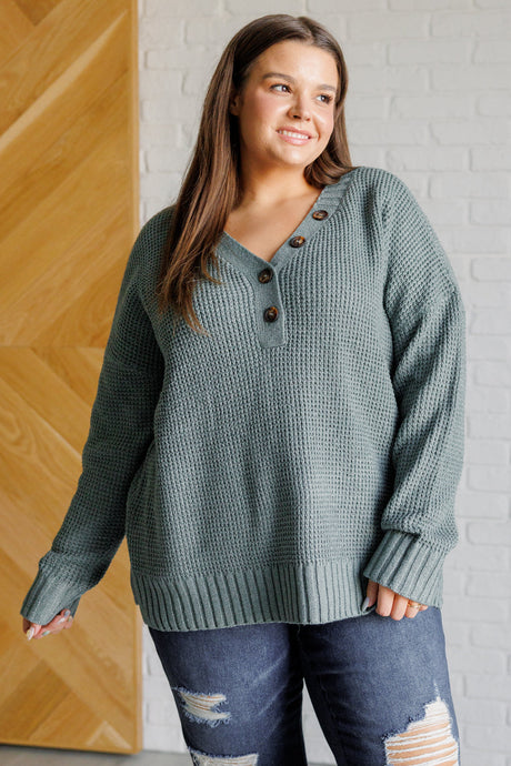 Sage Drop Shoulder Sweater