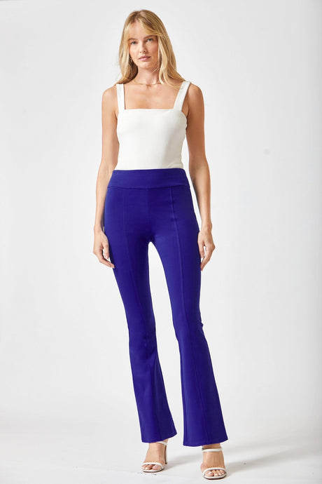 High Rise Flare Leg Pants