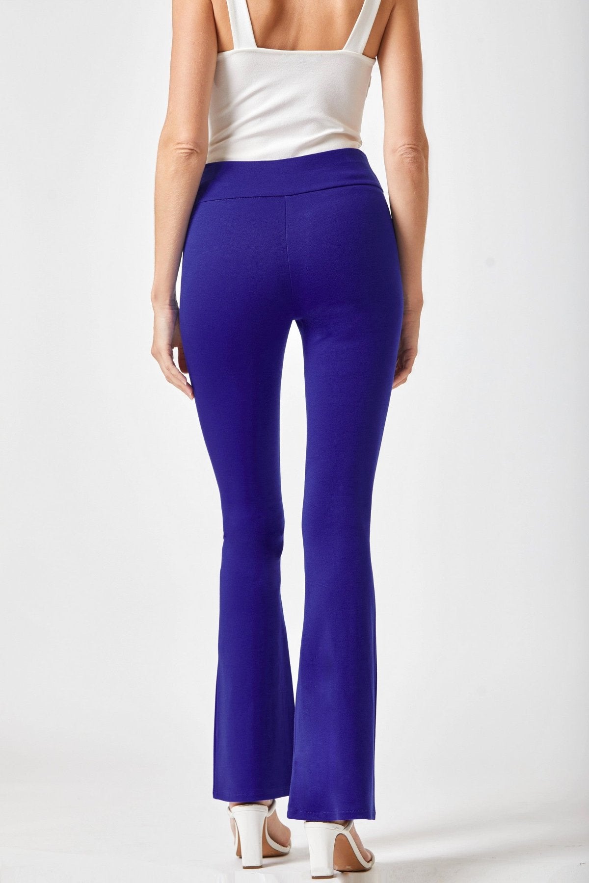 High Rise Flare Leg Pants