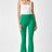 kelly green High Rise Flare Leg Pants