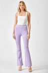 lavender High Rise Flare Leg Pants Divva Style