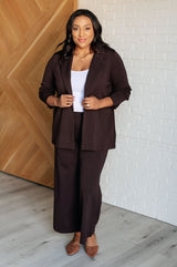 Magic 3/4 Sleeve Blazer in Brown