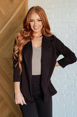 Magic 3/4 Sleeve Blazer in Brown