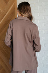 Magic 3/4 Sleeve Blazer in Dark Mocha