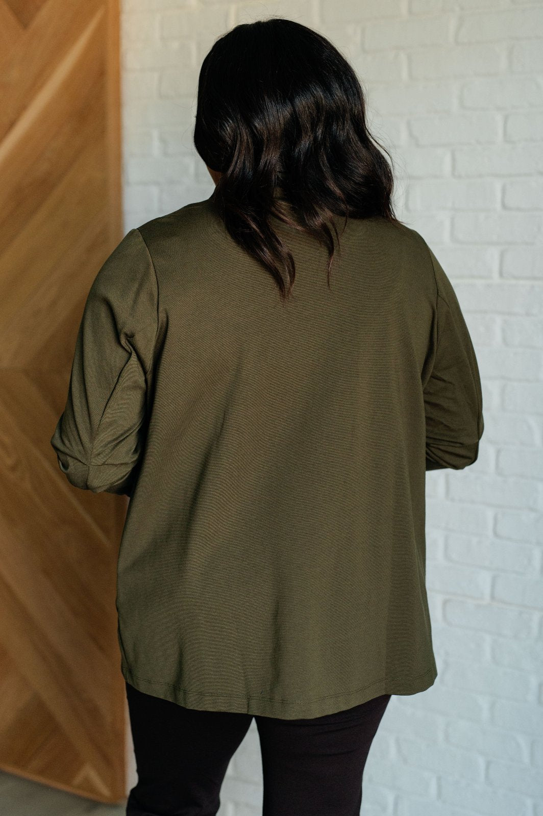 Magic 3/4 Sleeve Blazer in Olive