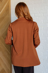 Magic 3/4 Sleeve Blazer in Rust