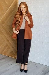 Magic 3/4 Sleeve Blazer in Rust