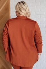 Magic 3/4 Sleeve Blazer in Rust