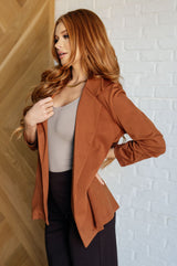 Magic 3/4 Sleeve Blazer in Rust