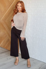 Magic Wide Leg Crop Pants in Brown