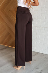 Dear Scarlett Magic Wide Leg Pants in Brown