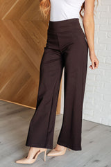 Dear Scarlett Magic Wide Leg Pants in Brown