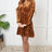 Copper Crushed Velvet Dress