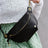 Black Catherine Vegan Leather Belt Bag