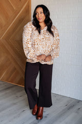 Office Safari Animal Print Blouse