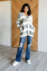 Ombre Moods Striped Cardigan