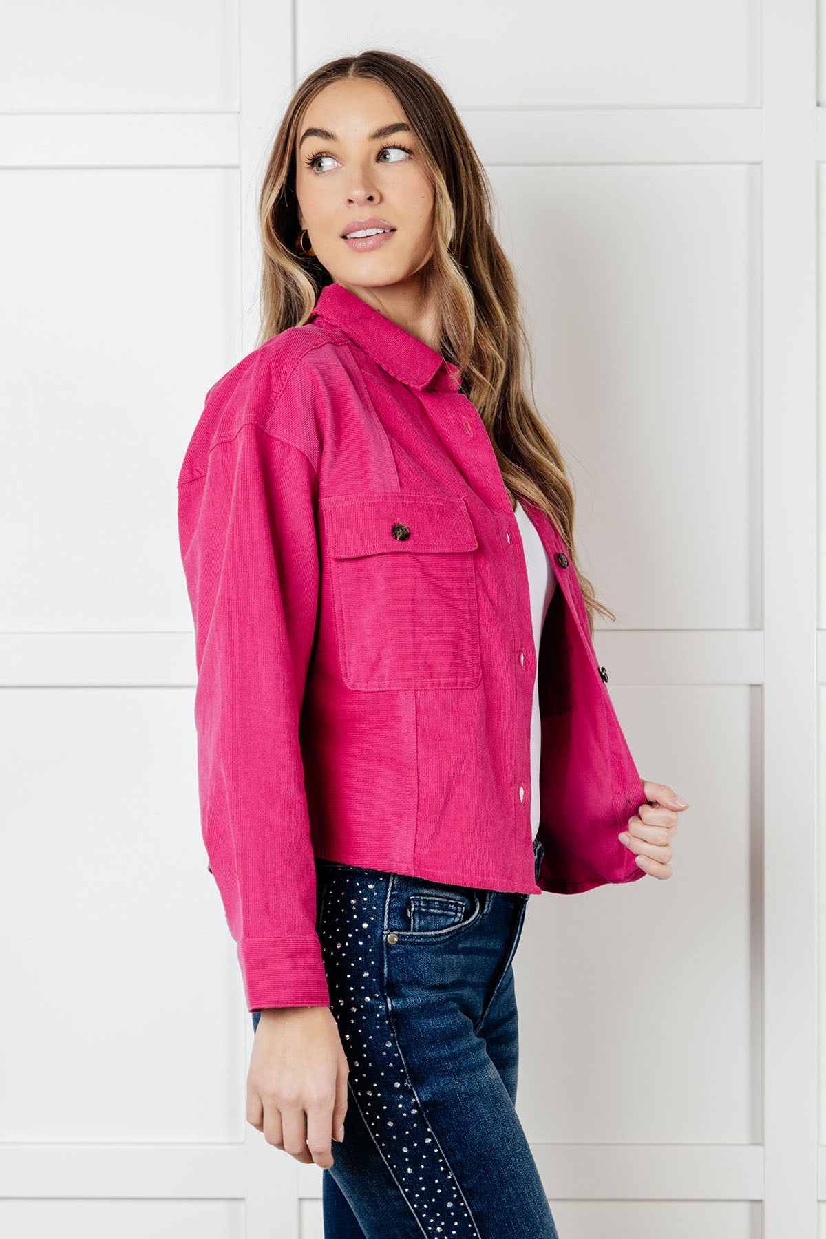 Pink Pop Corduroy Jacket