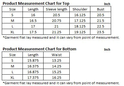 Ribbed-Knit-Mini-Skirt-Set size chart