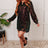 Green Shimmering Sequin Shirt Dress