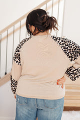 Beige Safari Animal Print Top