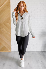 Striped Jersey Knit Pullover