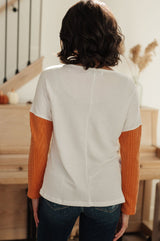 Fall for You Color Block Knit Top
