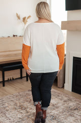 Fall for You Color Block Knit Top