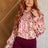 So Floral Button Up Blouse