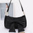 Black Satin Bow Shoulder Bag