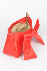 red Satin Bow Shoulder Bag