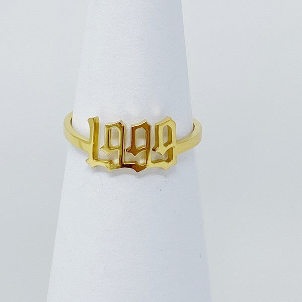 1999 gold Birth Year Ring