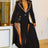 Black Leopard Trim Blazer Trench Coat