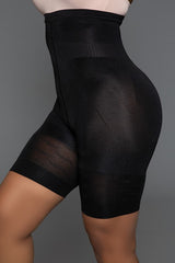 Black body shaper shorts that smooth and sculpt your body under any outfit side view