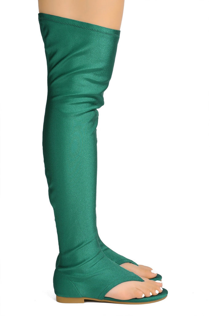 Vijaya Thigh High Sandals - Green