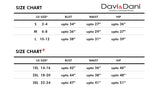 Davi & Dani size chart