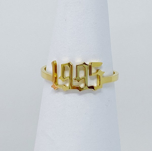 1995 gold Birth Year Ring